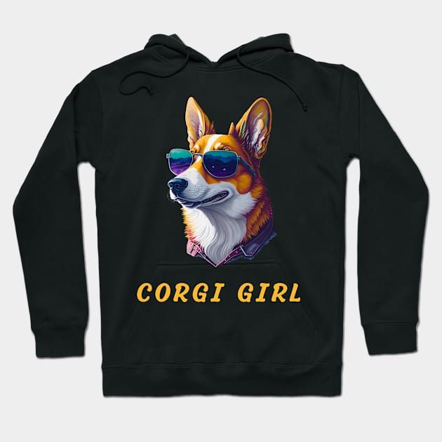 corgi girl Hoodie by vaporgraphic